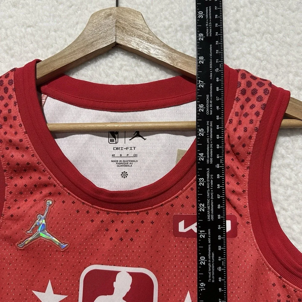 Jordan LeBron James #6 2022 NBA‎ All Star Game Swingman Red Jersey Mens Sz Small